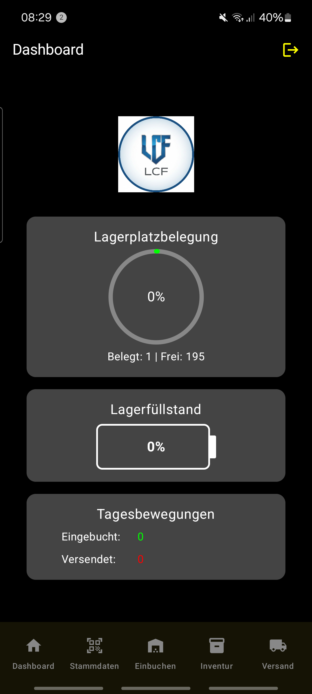 Dashboard Screenshot