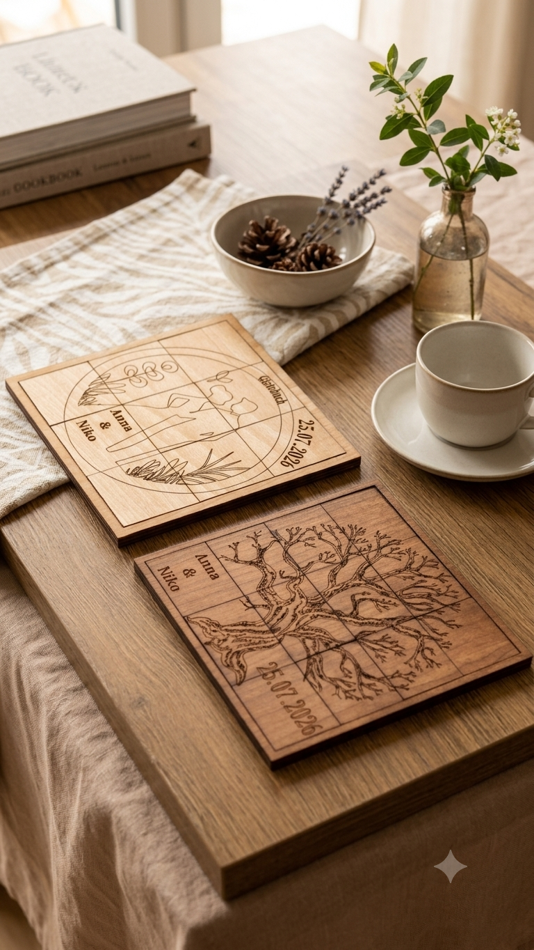 Holz-Gästebuch Puzzle